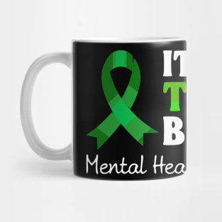 Its Okay To Not Be Okay Shirt Mental Health Awareness Ribbon Mug